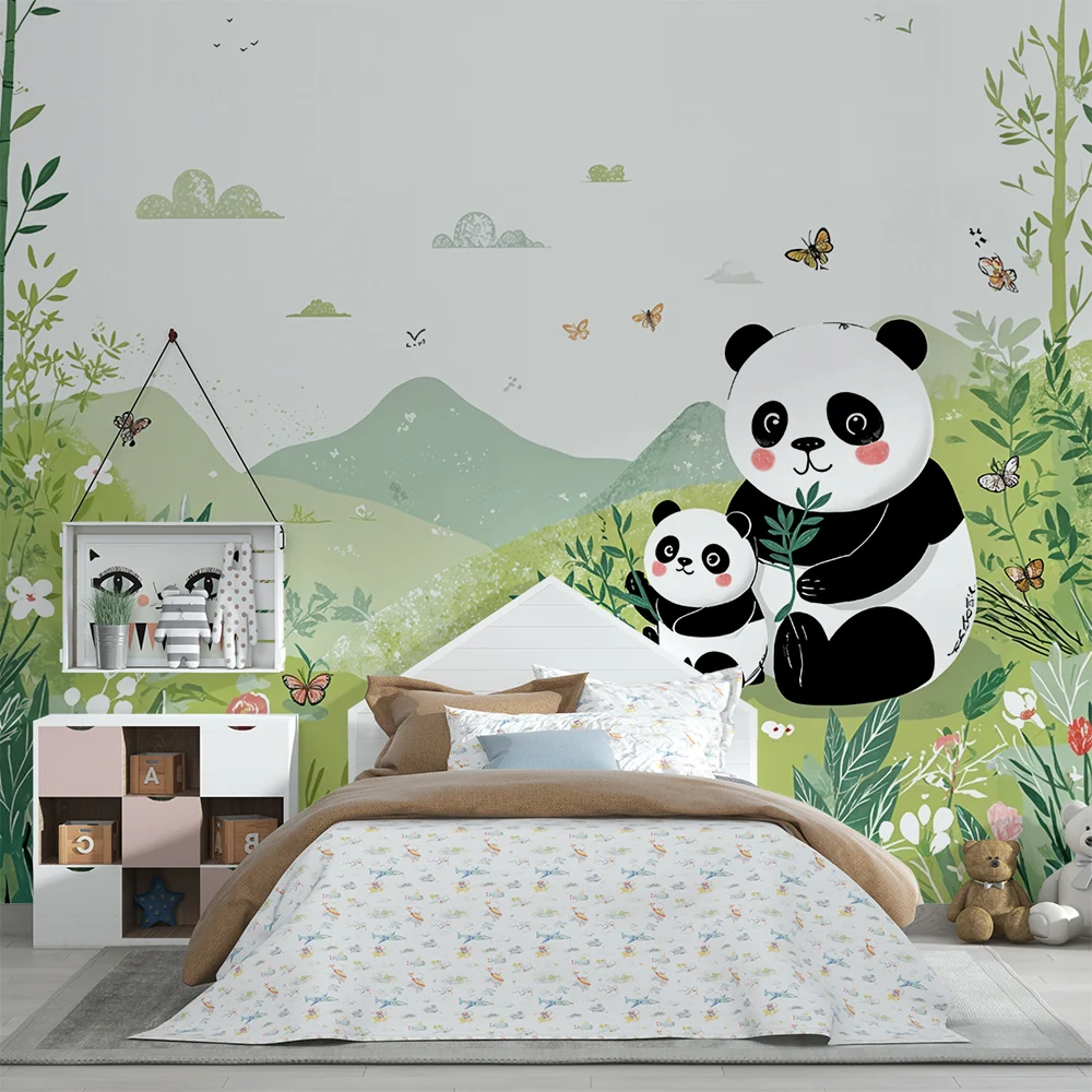 Tapet s panda | Очарователен и игрив