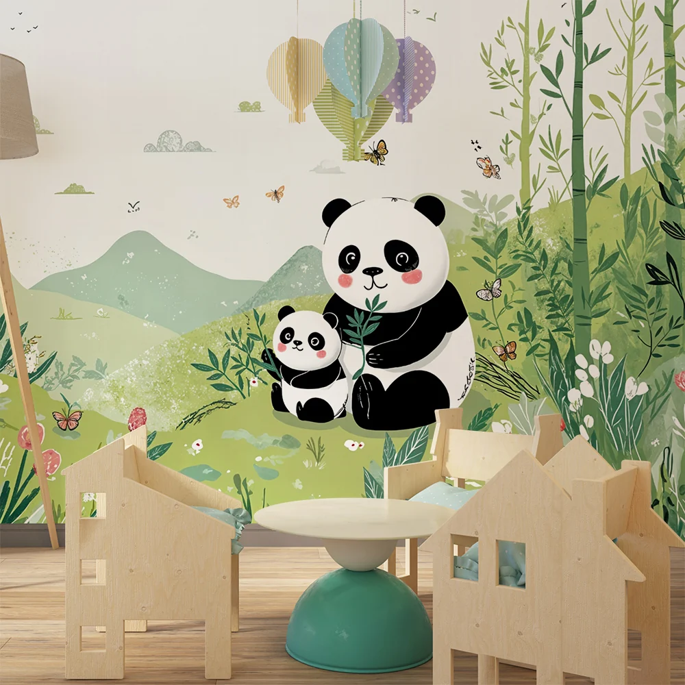 Tapet s panda | Очарователен и игрив