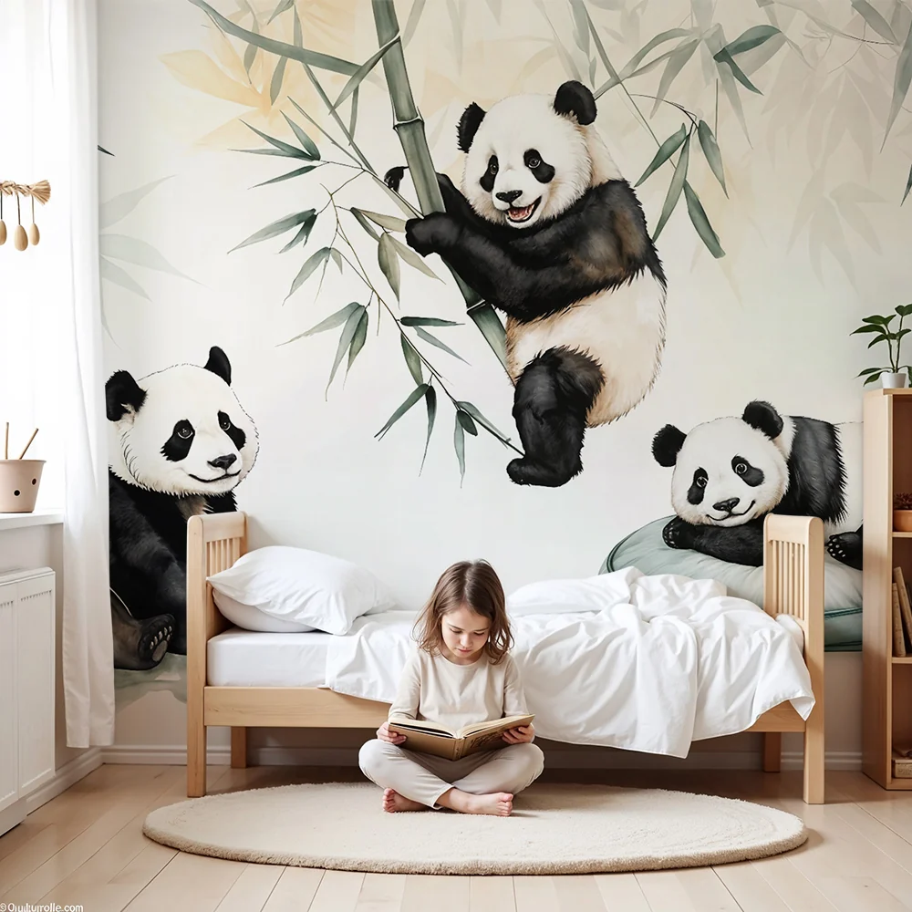 Tapet s Panda | Забавен и успокояващ дизайн