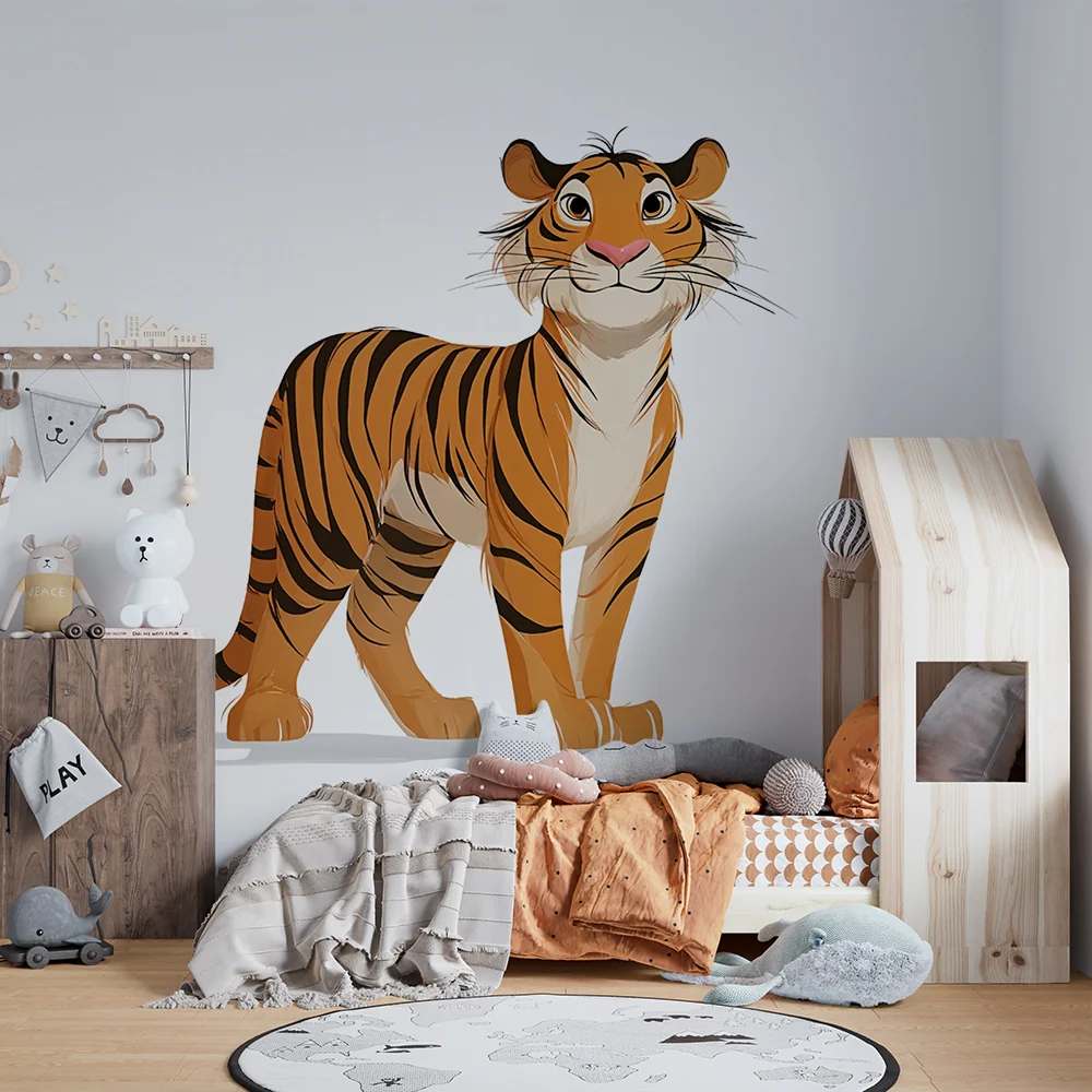 Tapet s's zablelen tigar | Ocharovatelna ilustratsiya na tigar