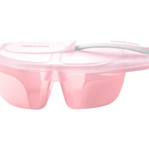 Купа с 2 отделения и лъжица Tasty Pink