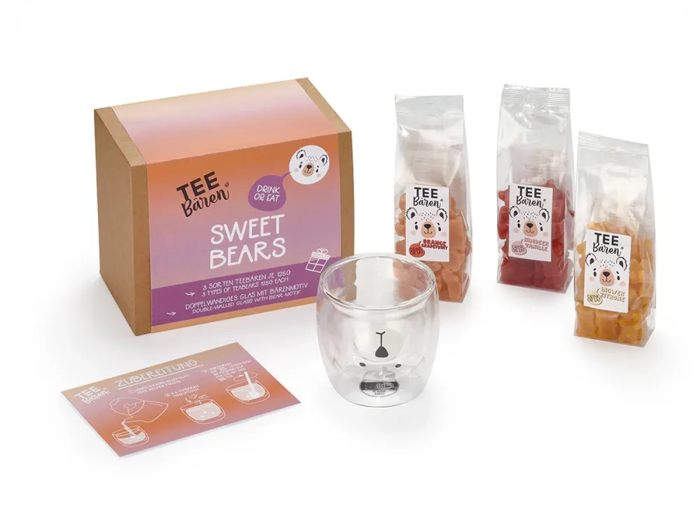 Подаръчен комплект Tea Bears ®"Sweet Bears" 3 различни вкуса