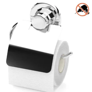 Поставка за тоалетна хартия с капак TEKNO TEL DM 238, 15х5х15 см, Вакуум, Хром
