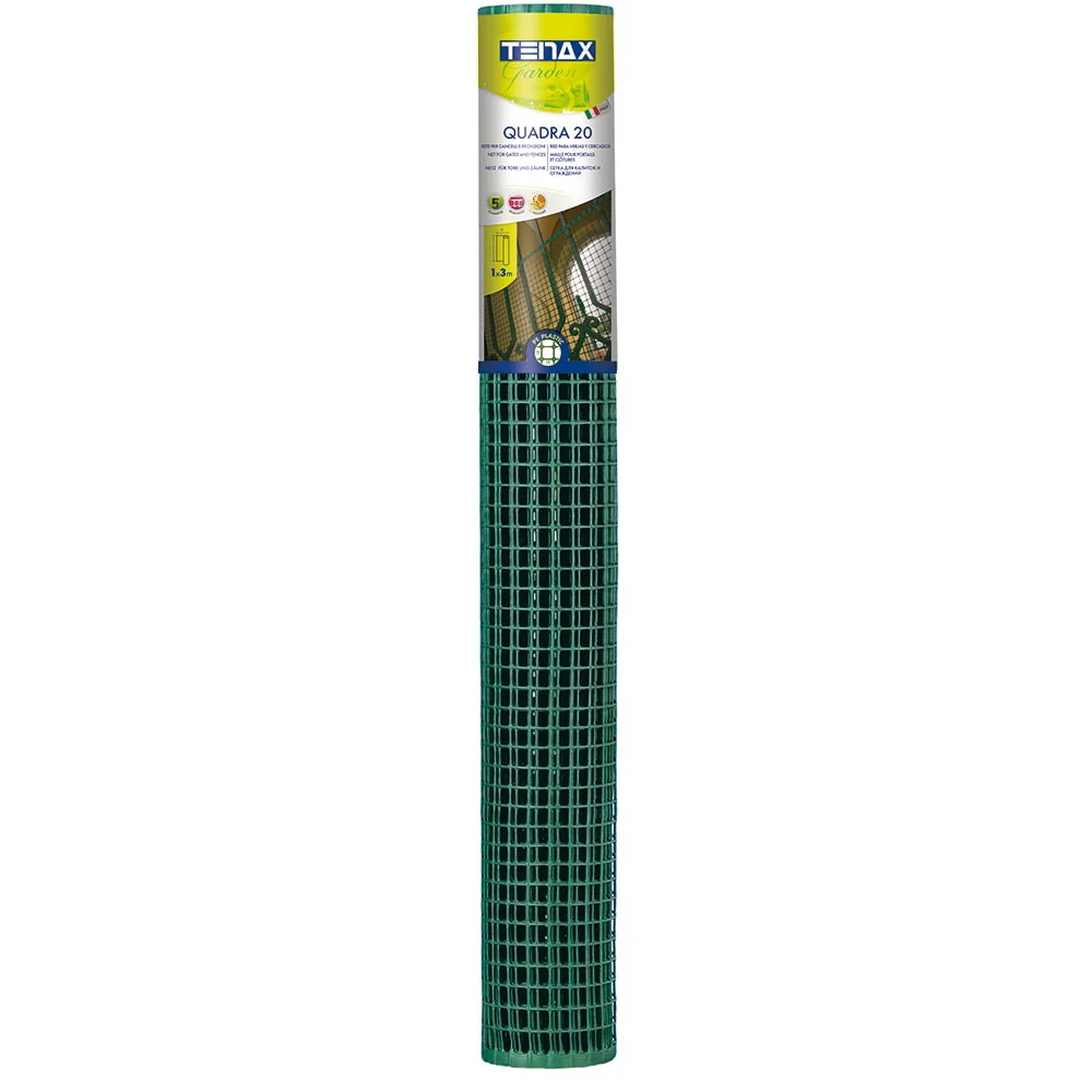 Универсална пластмасова мрежа за огради и балкони TENAX Quadra 20, H=1.0 м, L=30 м