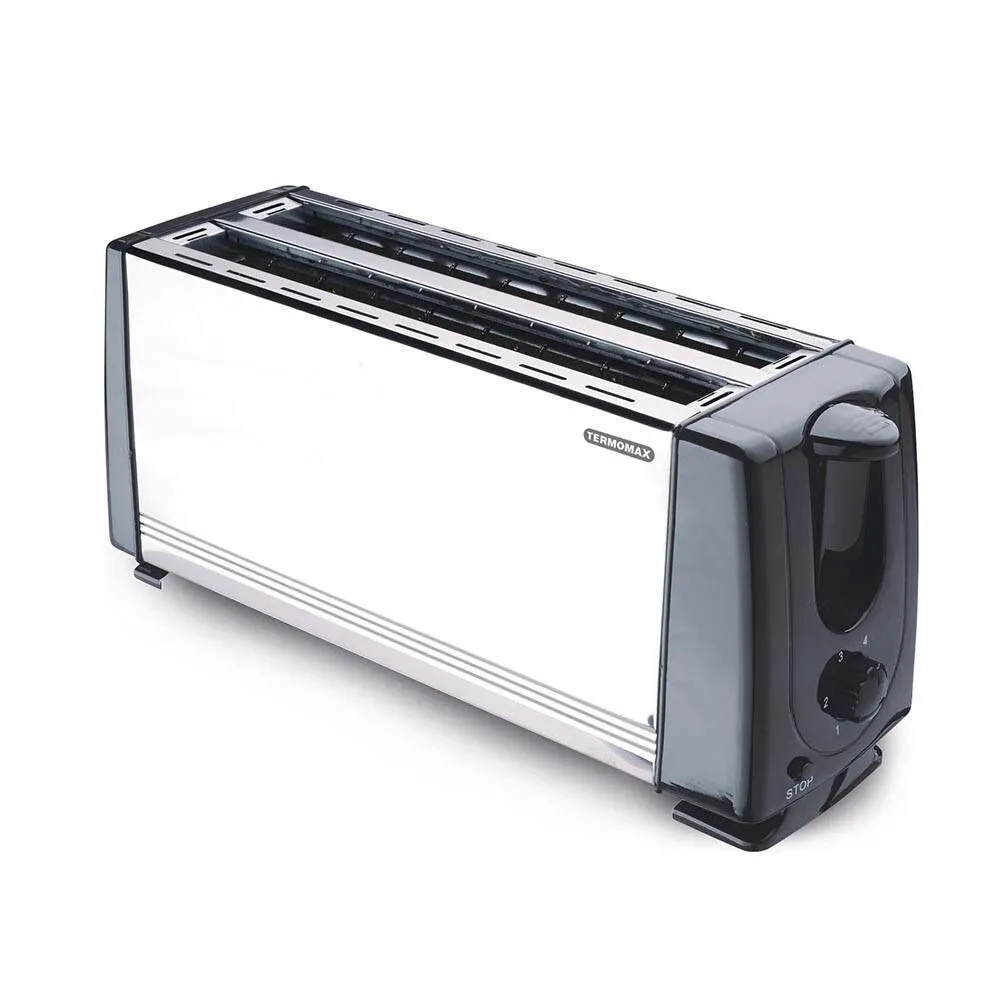 Тостер Termomax TX401S, за 4 филии, 1200W, Метален