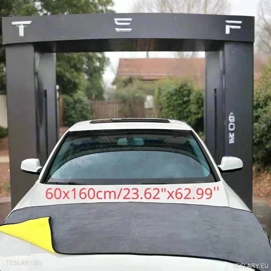 Изключително голяма кърпа за сушене на микрофибър за Tesla 3, Y, S и X