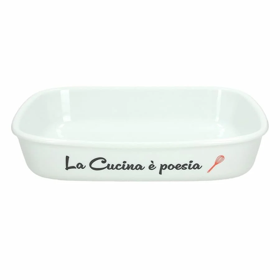 Съд за печене Tognana, PL-Cook Poesia, 32 x 24 x h7 cm, Порцелан, Бял