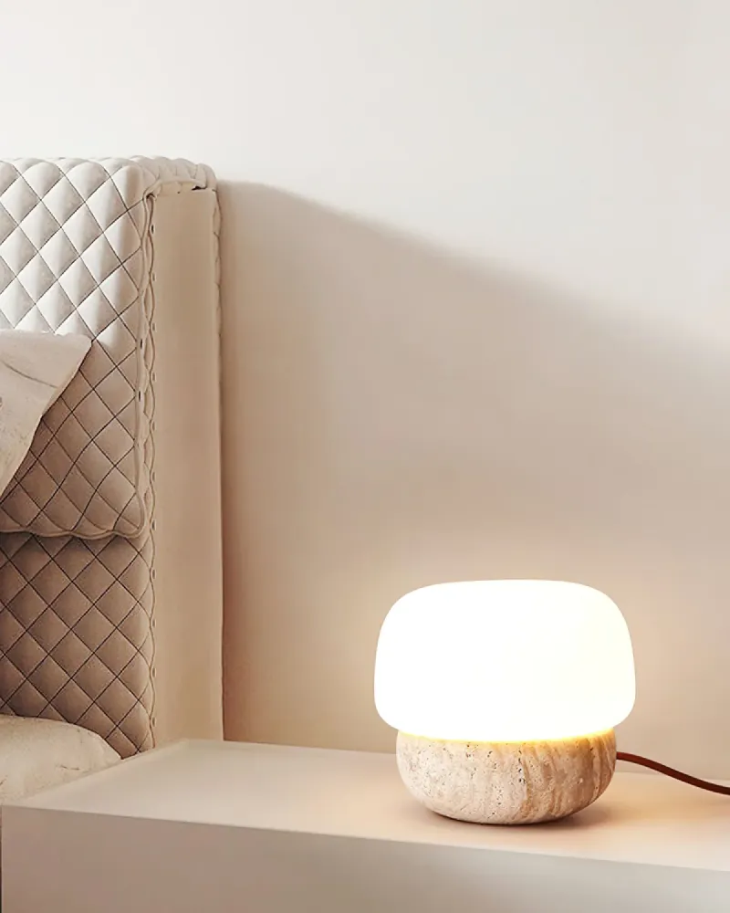 Travertine Table Lamp