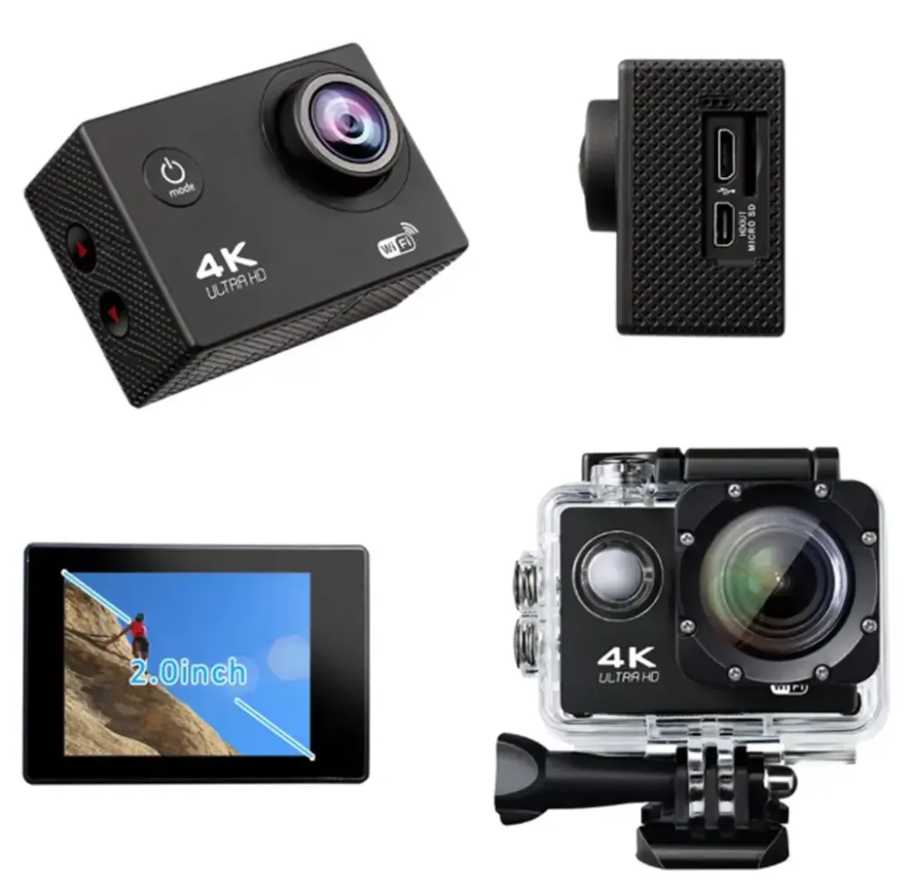 Водоустойчива екшън камера 4K Ultra HD