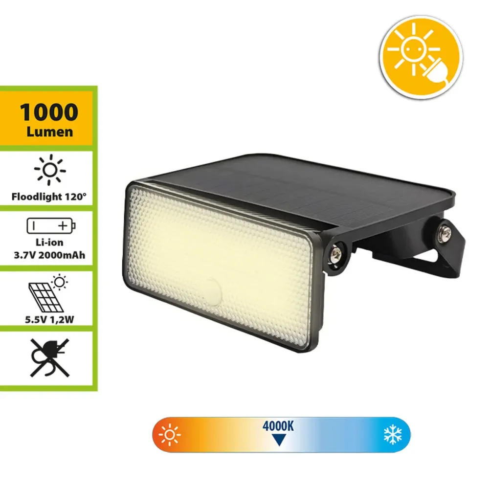 Слънчева лампа Velamp MAYA 8 W 4000 K 1000 Lm Бял