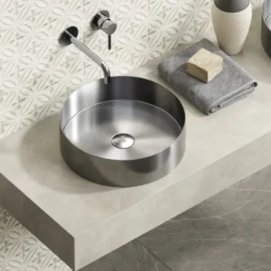 Неръждаема мивка Venus Brushed Steel Ф38 см.