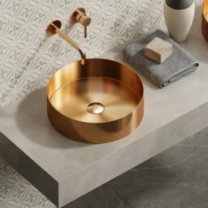 Неръждаема мивка Venus Rose Gold Ф38 см.