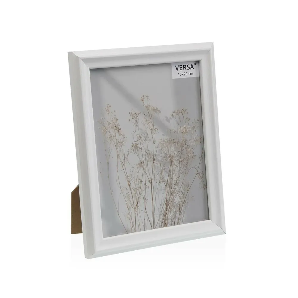 Рамка за снимки Versa Бял Дървен MDF Vintage