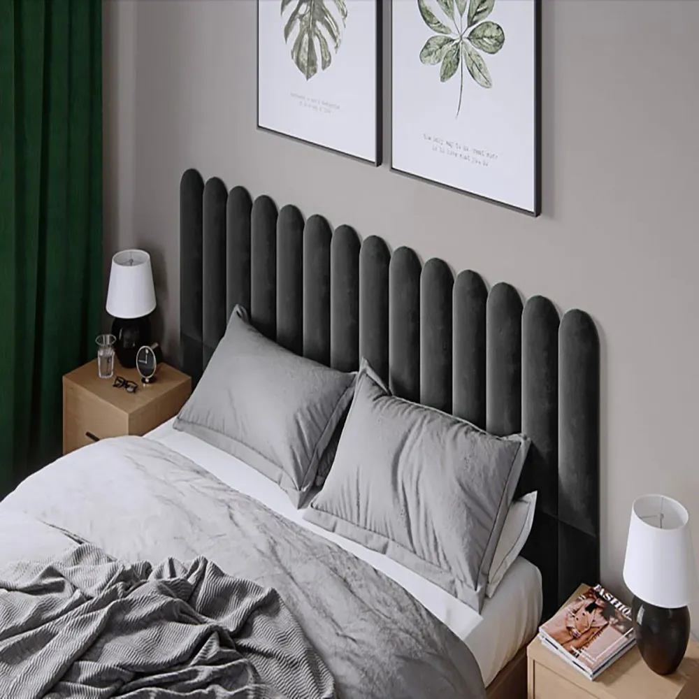Тапициран панел Vilo OVAL 15X60 GRAPHITE