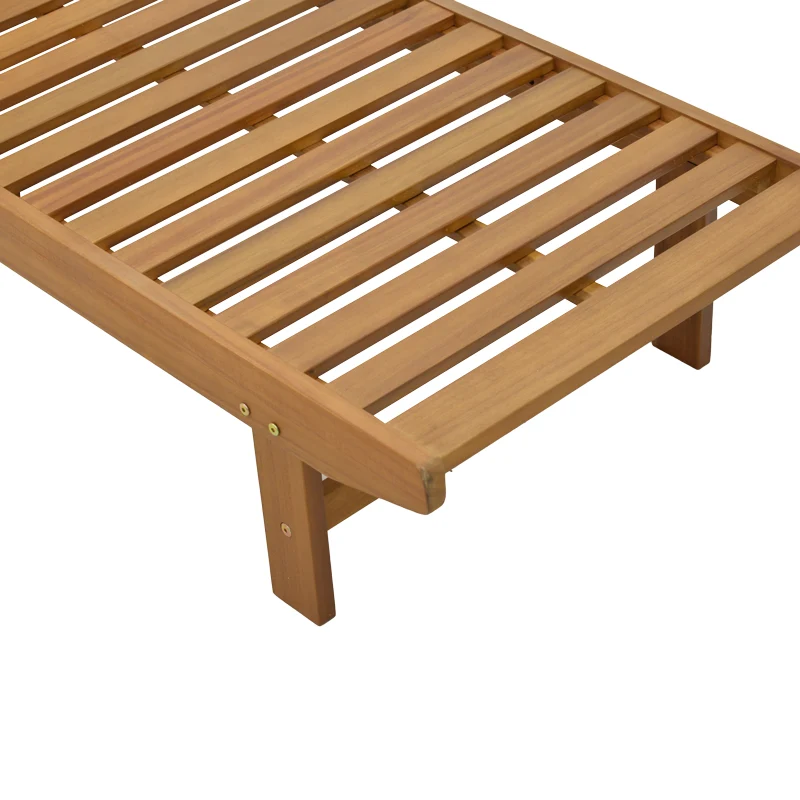 Шезлонг Weylar акациево дърво естествено 60x193x30