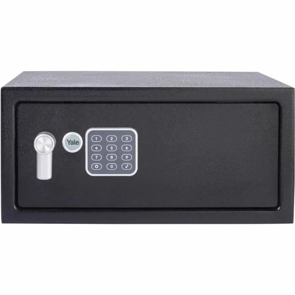 Сейф с електронна ключалка Yale Черен 24 L 20 x 43 x 35 cm Неръждаема стомана