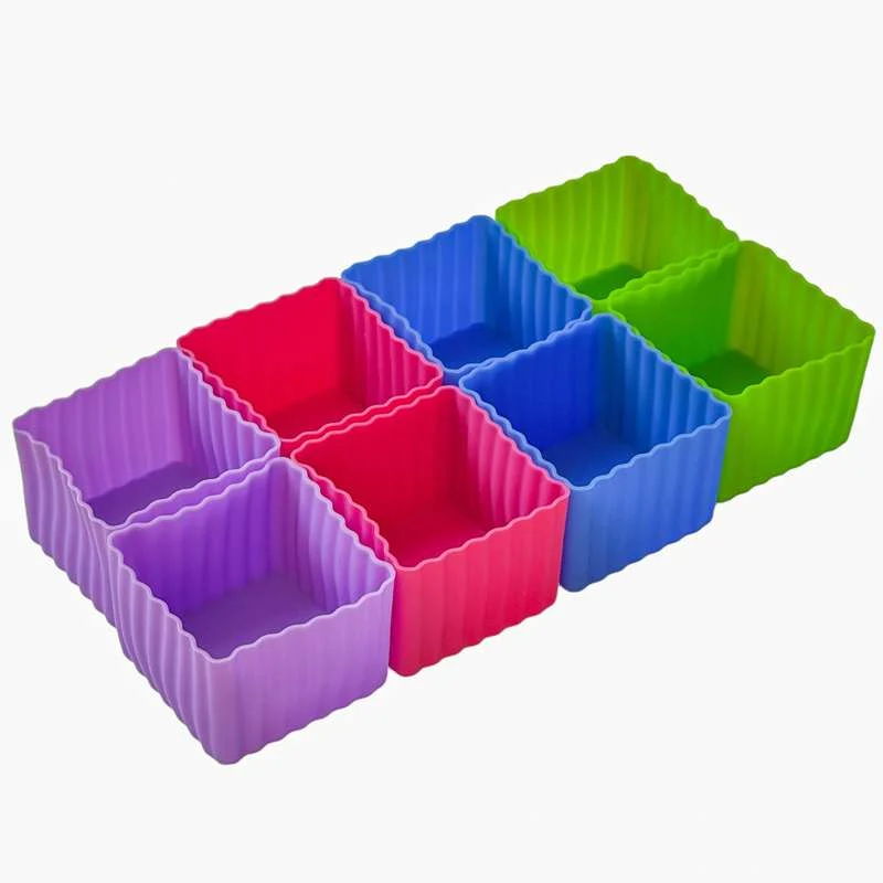 Yumbox - Силиконови форми за обяд - 8 бр. - Многоцветен