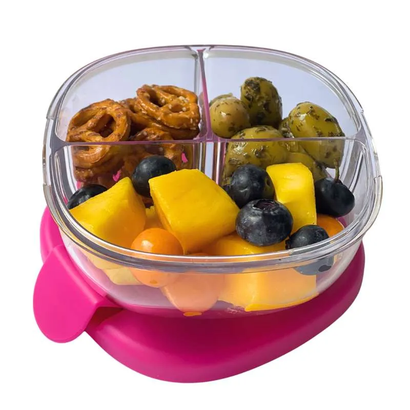 Yumbox Закуска - 3 отделения - Малина Розово