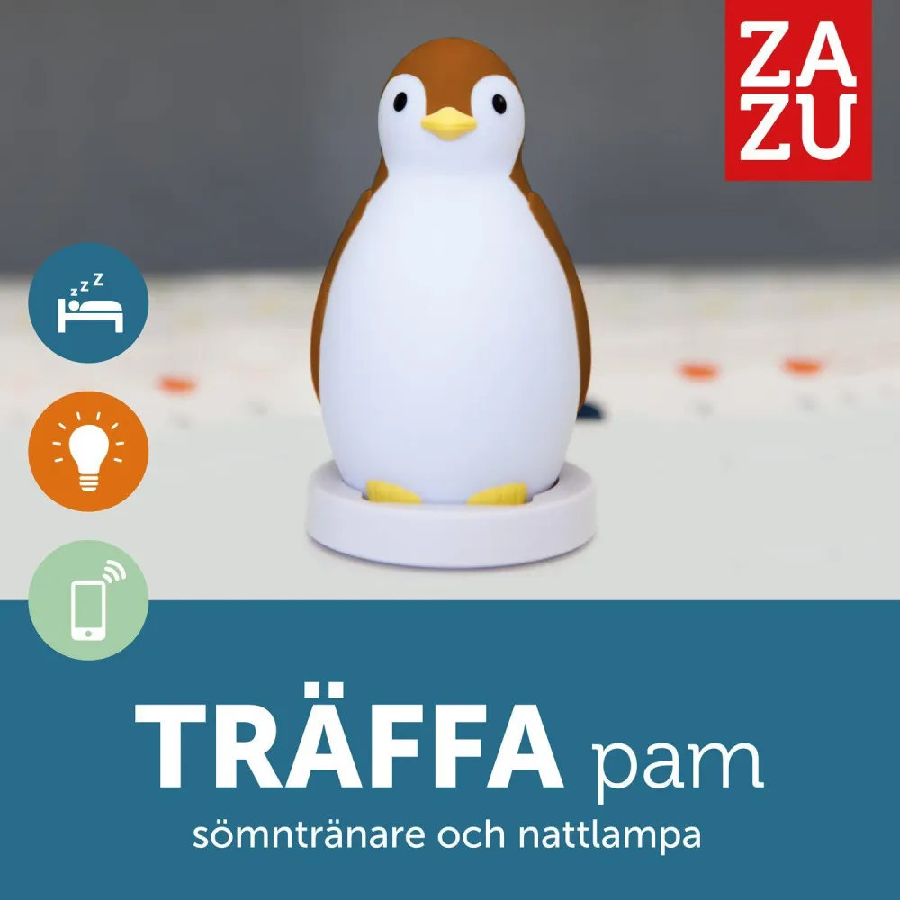Zazu Пам Нощна лампа и сън треньор - Brun