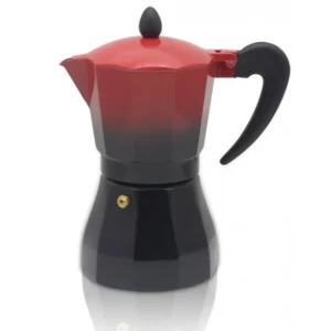 Кубинска кафеварка ZEPHYR Red Passion ZP 1173 M6, 6 чаши, ~380 мл, Предпазен клапан, Червен/черен