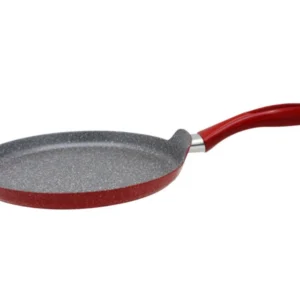 Тиган за палачинки ZEPHYR Red Passion ZP 4422 E26, 26х2.4 см, Мраморно покритие, Индукция, Червен