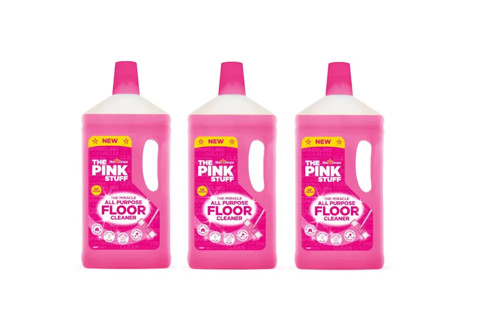 Pink Stuff Почистващ препарат за под 1 литър - 3 опаковки