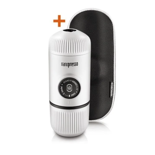 WACACO Nanopresso Chill White Преносима портативна кафемашинка за еспресо +калъф