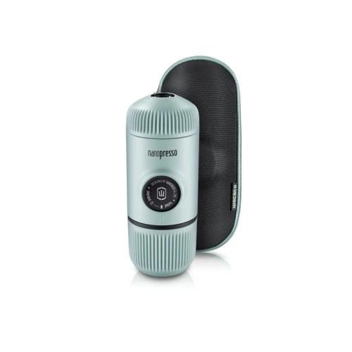 WACACO NANOPRESSO ELEMENTS ARCTIC BLUE Преносима портативна кафемашинка за еспресо +калъф