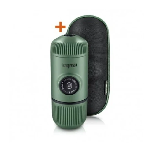Wacaco Nanopresso MOSS GREEN +калъф Преносима портативна кафемашинка за еспресо