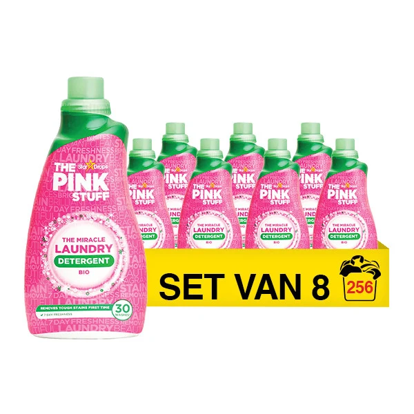 Pink Stuff Течен перилен препарат био 960мл - 8 пакета