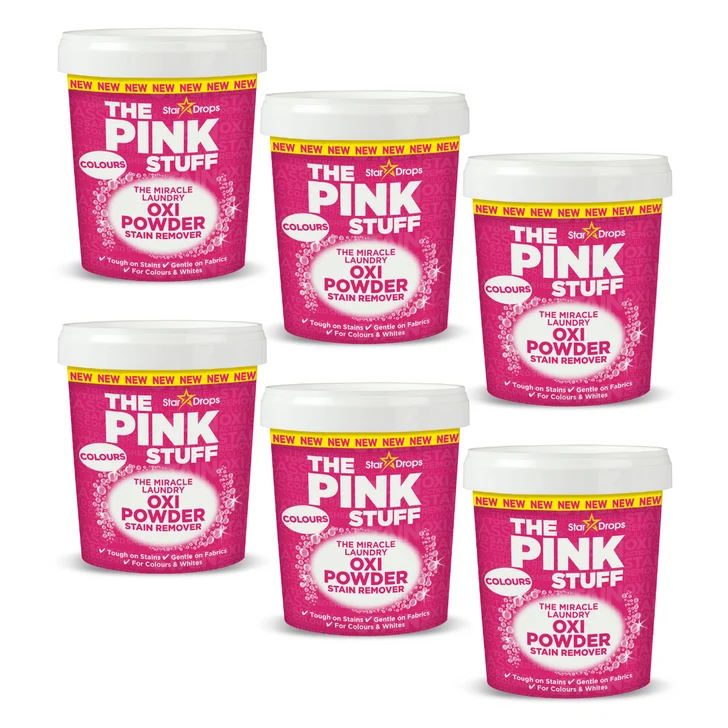 Комплект от 6 пакета Pink Stuff Oxi Прах
